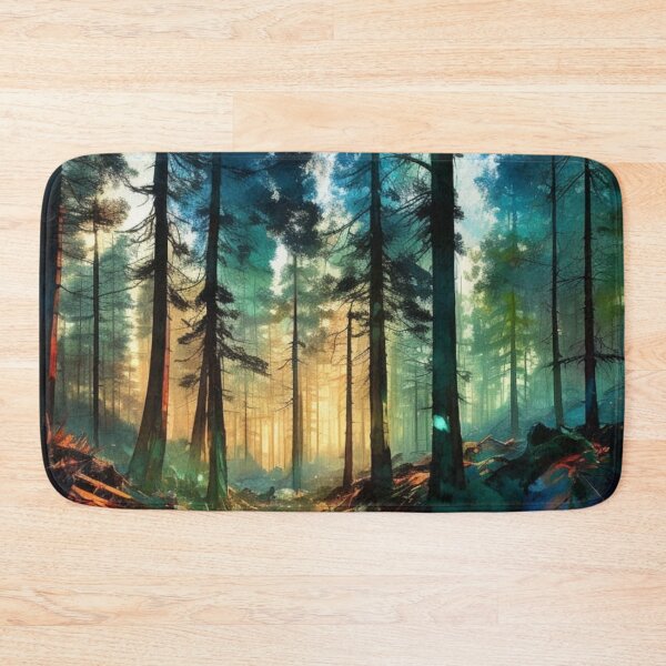 Item preview, Watercolor Boreal Forest designed and sold by Verdant Rose Studio.