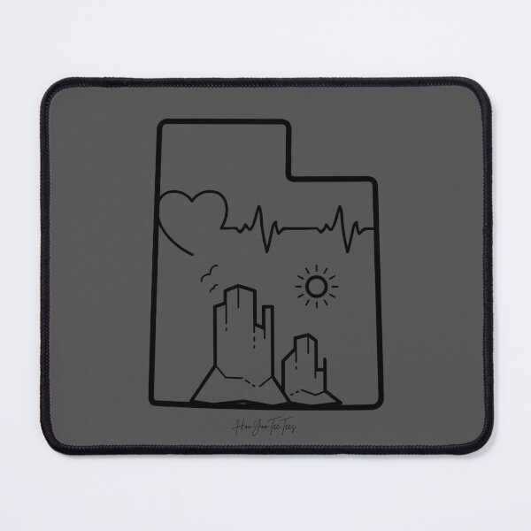 Item preview, Heartbeat - Utah designed and sold by HooYooTeeTees.