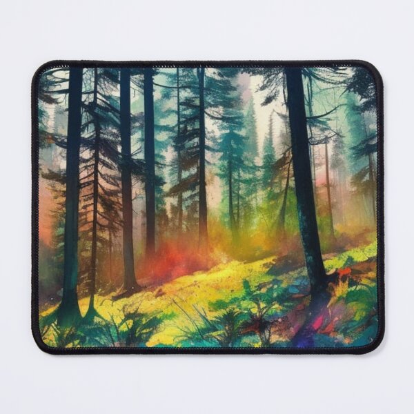 Item preview, Watercolor Boreal Forest designed and sold by Verdant Rose Studio.