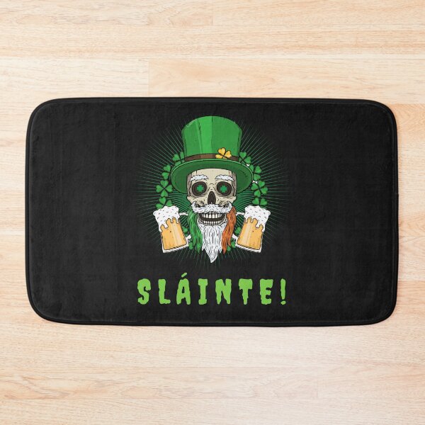 Item preview, St Patricks Day Sláinte Skull  Beers Irish Beard Happy St. Patrick's Day designed and sold by FreeMind-Design.