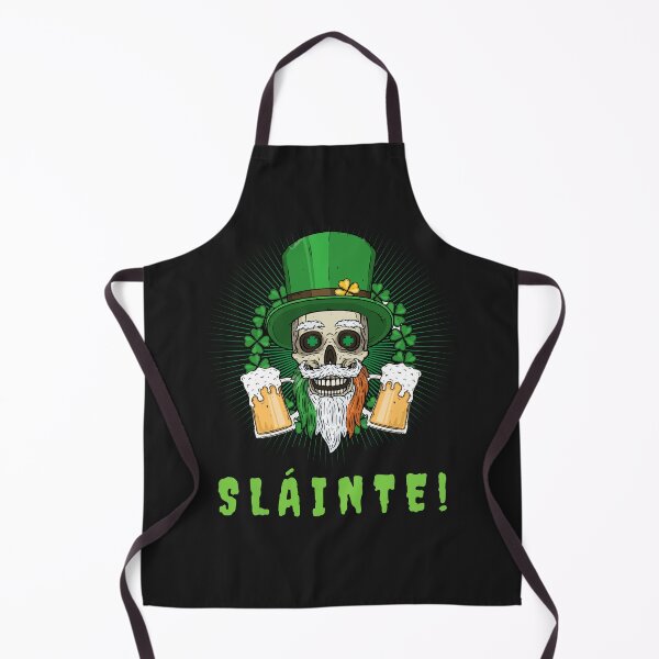 Artikelvorschau, St. Patricks Day Sláinte Skull Beers Irish Beard Happy St. Patrick's Day entworfen und verkauft von FreeMind-Design.