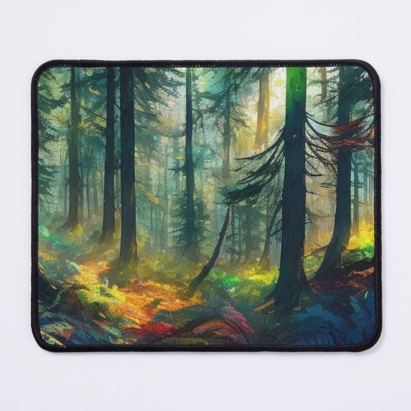 Item preview, Watercolor Boreal Forest designed and sold by Verdant Rose Studio.