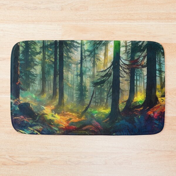 Item preview, Watercolor Boreal Forest designed and sold by Verdant Rose Studio.