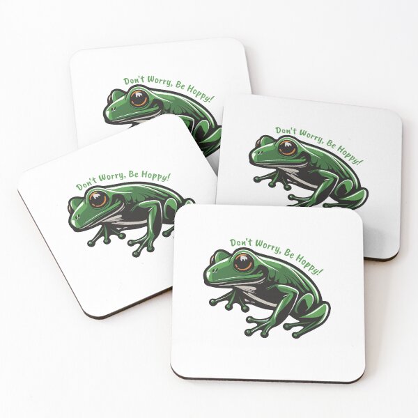 Item preview, Don't worry be hoppy - Frog designed and sold by Gerald Waters.
