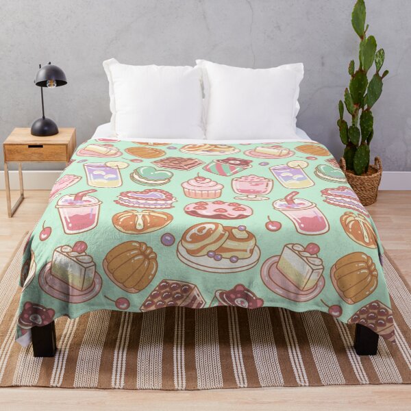 Item preview, Sweets Seamless Pattern Turquoise designed and sold by MadeByBeata.