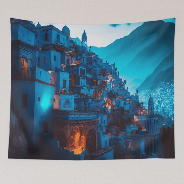 Item preview, Chefchaouen The Blue City designed and sold by Beastlypixels.