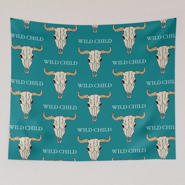 Item preview, Wild child Long horn skull weaved with roses designed and sold by Horsequeenozie.