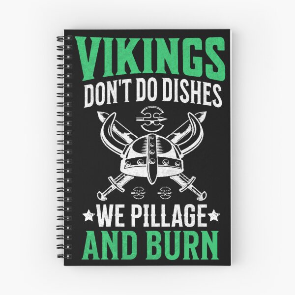Item preview, Vikings dont do dishes Funny Viking quotes designed and sold by NordicQuotes.