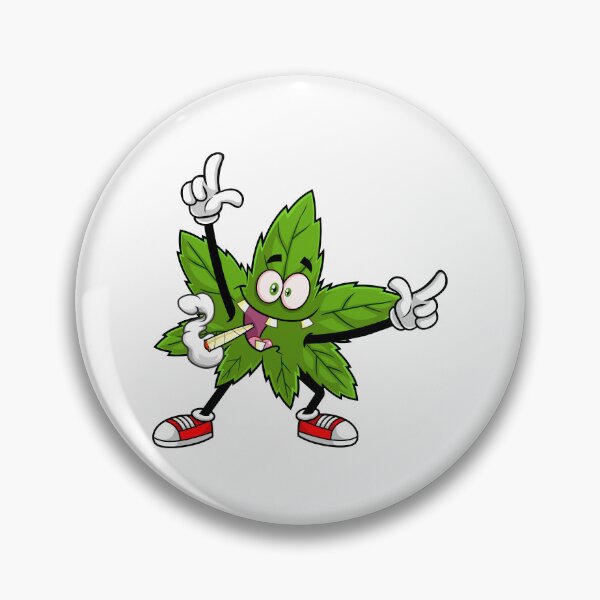 Item preview, Happy Marijuana Leaf With Joint Dancing designed and sold by HitToon.