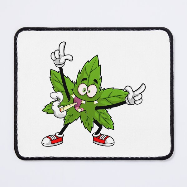 Item preview, Happy Marijuana Leaf With Joint Dancing designed and sold by HitToon.
