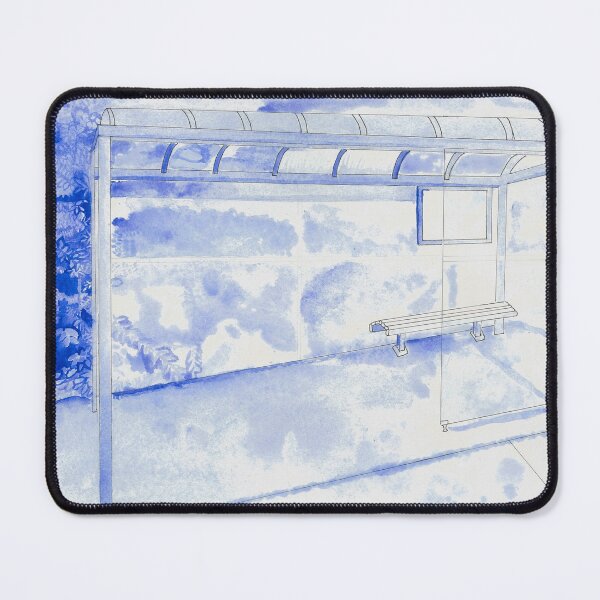 Item preview, blue bus shelters designed and sold by Rosemarie Caron.