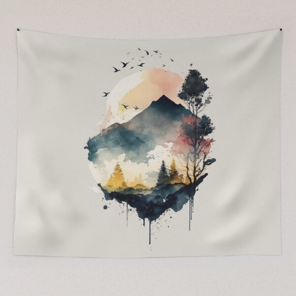 Item preview, Watercolor Naturescape  designed and sold by Enea Kelo.