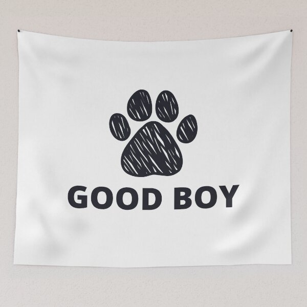 Item preview, Black Good Boy Cute Puppy Play Paw designed and sold by stephenop92.