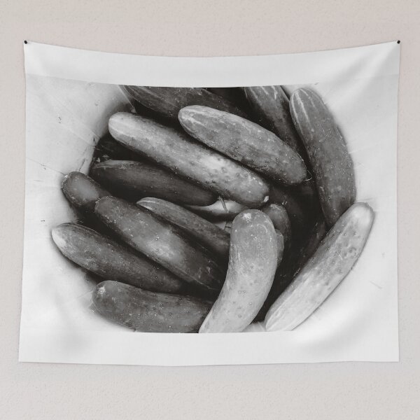 Item preview, Cucumbers In Basket BW designed and sold by Robert Alsop.