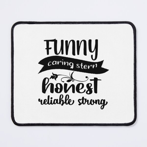 Item preview, Personal Qualities Typography Design, funny caring stern honest reliable strong designed and sold by RedArtsDesign.