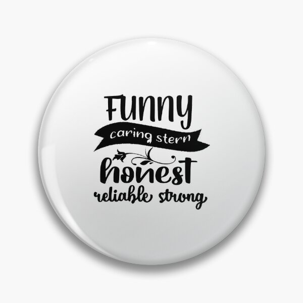 Item preview, Personal Qualities Typography Design, funny caring stern honest reliable strong designed and sold by RedArtsDesign.