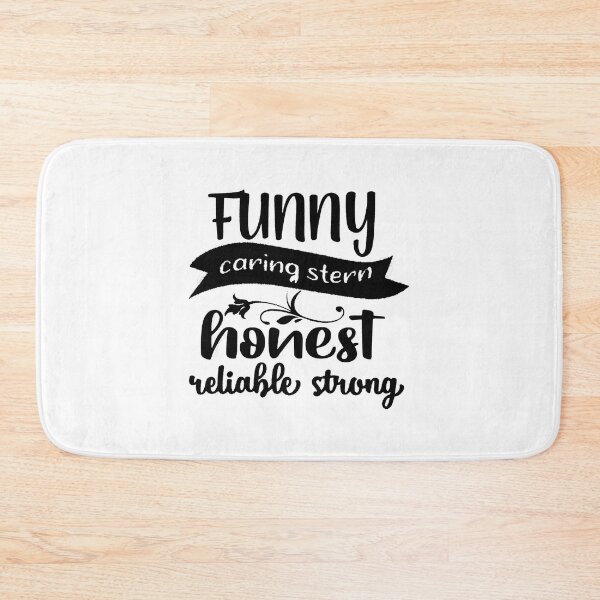 Item preview, Personal Qualities Typography Design, funny caring stern honest reliable strong designed and sold by RedArtsDesign.