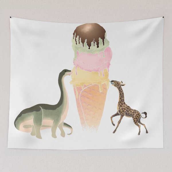 Item preview, long-necked ice cream social designed and sold by ElementalEmbers.