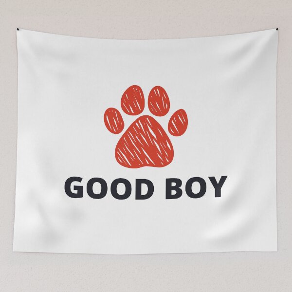 Item preview, Red Good Boy Cute Puppy Paw designed and sold by stephenop92.