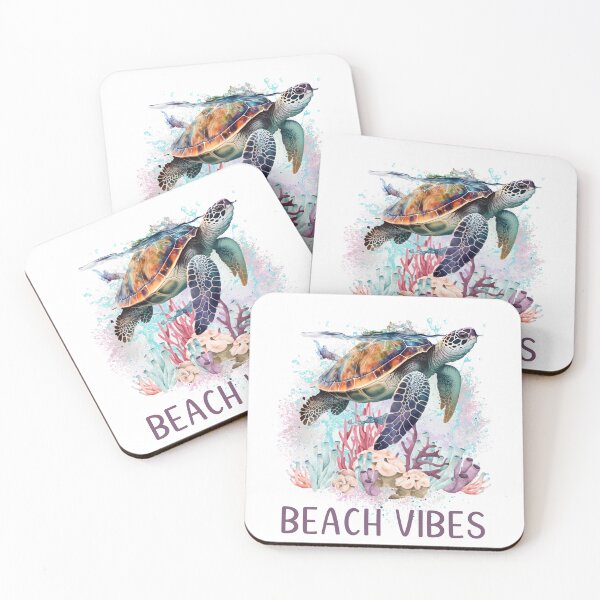 Item preview, Beach Vibes Sea Turtle designed and sold by HappyLifeCreate.