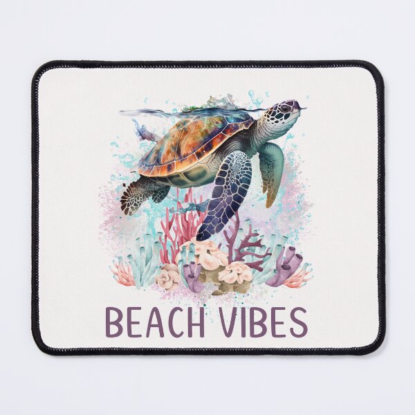 Item preview, Beach Vibes Sea Turtle designed and sold by HappyLifeCreate.