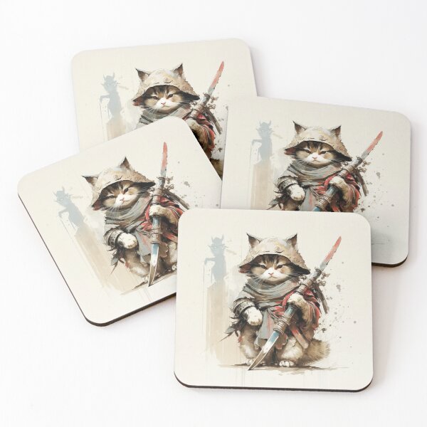 Item preview, Samurai Cat Design 1 designed and sold by PrintedBeat.