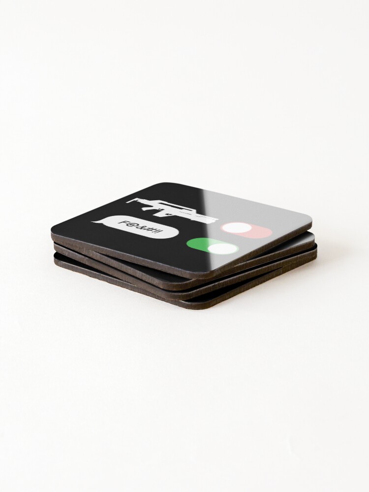 Thumbnail 4 of 5, Coasters (Set of 4), Harsh Language designed and sold by CCCDesign.