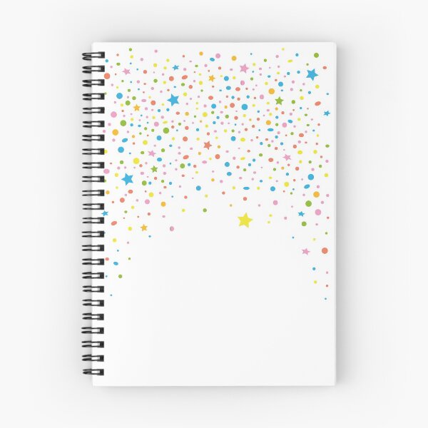 Artikelvorschau, Buntes Konfetti Sterne Party Silvester Design entworfen und verkauft von Christine Krahl.