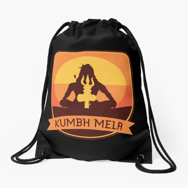 Kumbh Mela Drawstring Bags for Sale Redbubble