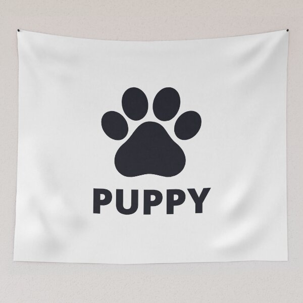 Item preview, Black Cute Puppy Play Paw designed and sold by stephenop92.