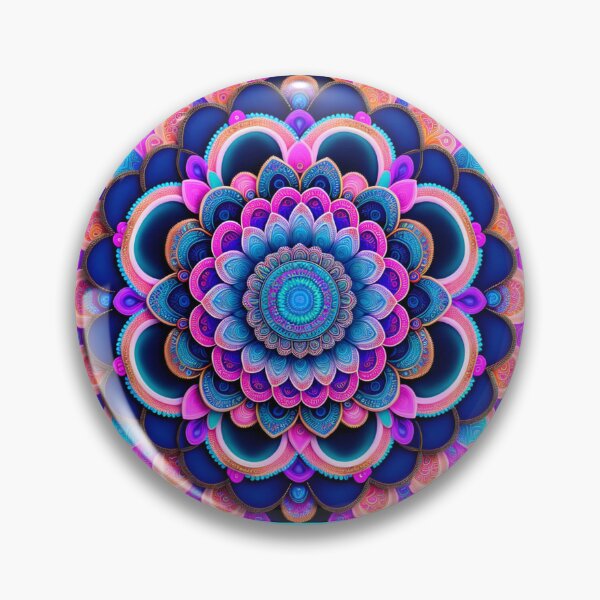 Item preview, PINK AND BLUE BOHEMIAN MANDALA designed and sold by DanaMire.