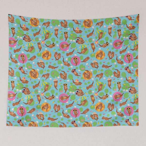 Item preview, Otters on a Summer Vacation designed and sold by GriffyPrints.