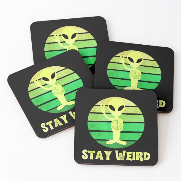Item preview, Stay Weird Aliens Peace Ufo designed and sold by alyedel.