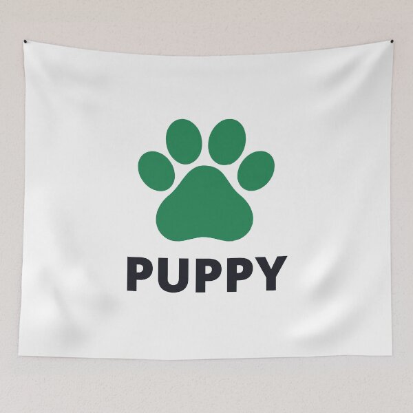 Item preview, Green Cute Puppy Play Paw designed and sold by stephenop92.