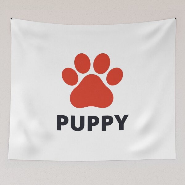 Item preview, Red Cute Puppy Play Paw designed and sold by stephenop92.