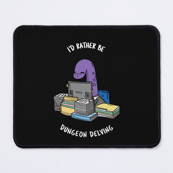 Item preview, I'd Rather be Dungeon Delving DND T-shirt Design | Dungeons and Dragons T-shirt designed and sold by GenerationalArt.