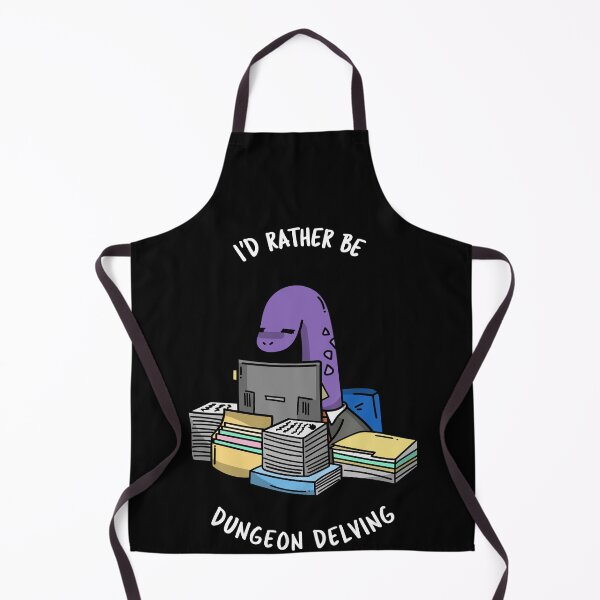 Item preview, I'd Rather be Dungeon Delving DND T-shirt Design | Dungeons and Dragons T-shirt designed and sold by GenerationalArt.