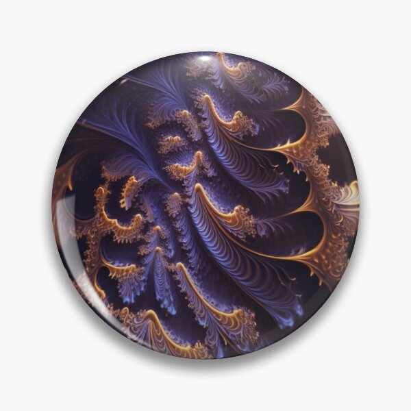 Aperçu de l'œuvre Art Fractal Or & Violet créée et vendue par ChaosEmporium.