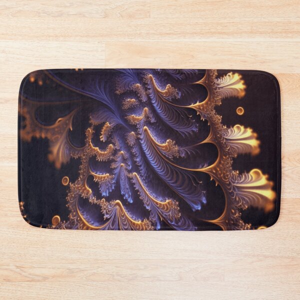 Aperçu de l'œuvre Art Fractal Or & Violet créée et vendue par ChaosEmporium.