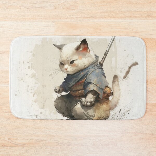 Item preview, Samurai Cat Design 2 designed and sold by PrintedBeat.