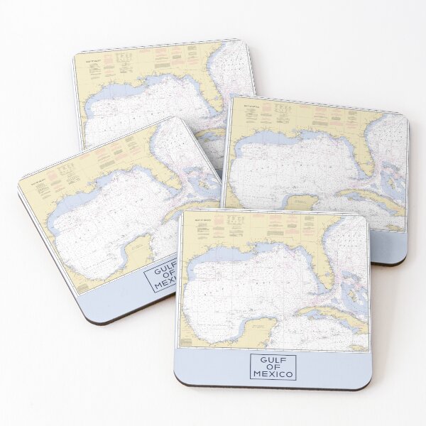 Item preview,  Nautical Chart Graphic Raster Print #411 Gulf of Mexico, Florida, Cuba, Bahamas Graphic designed and sold by Pirate Foto.