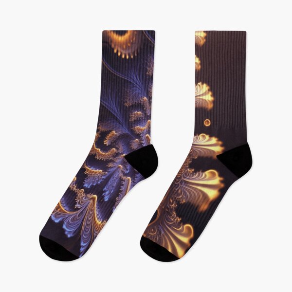 Item preview, Arte fractal dorado y morado designed and sold by ChaosEmporium.