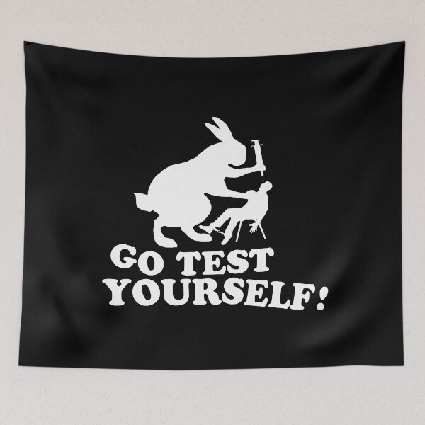 Item preview, Stop Animal Testing - Go Test Yourself Anti Vivisection designed and sold by ResistNormality.
