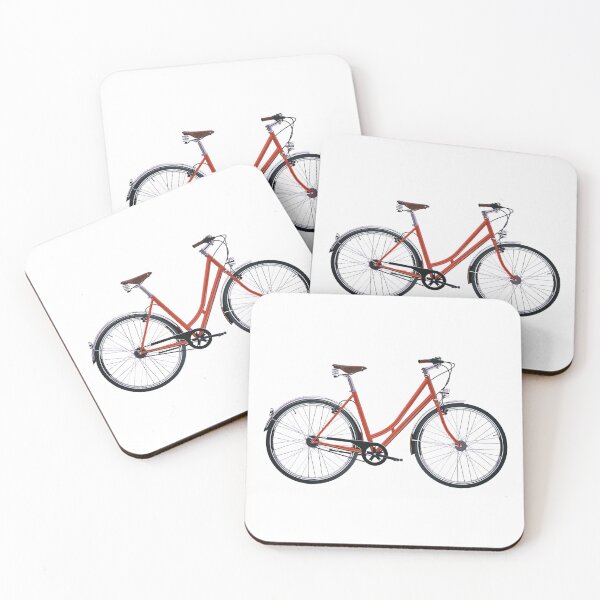 Item preview, Vintage City Bike - orange - graphic design designed and sold by PeterADesign.