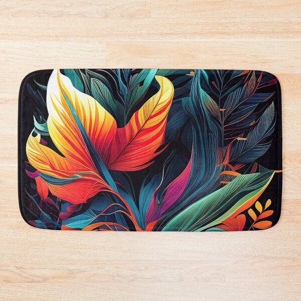 Item preview, Vibrant colorful surreal plant painting designed and sold by RK - Shop.