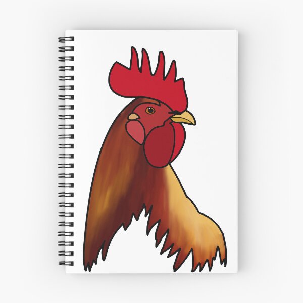 Item preview, Single Comb Brown Leghorn Rooster Head designed and sold by bakerchkenranch.