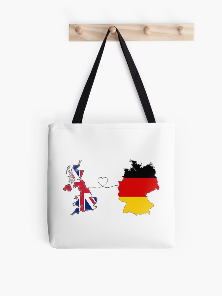 UK Germany Long Distance Love Tote Bag