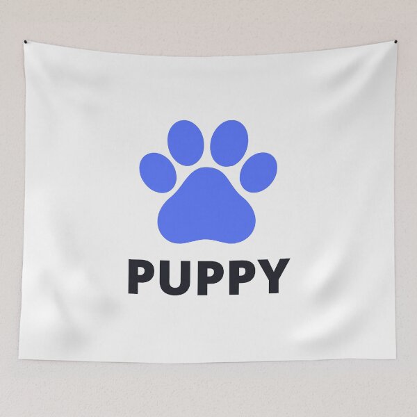 Item preview, Blue Cute Puppy Play Paw designed and sold by stephenop92.