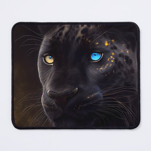 Item preview, Elusive Majesty: The Rare Beauty of the Blue-Eyed Black Panther" designed and sold by PosterManiaRo.