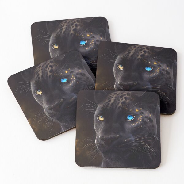 Item preview, Elusive Majesty: The Rare Beauty of the Blue-Eyed Black Panther" designed and sold by PosterManiaRo.